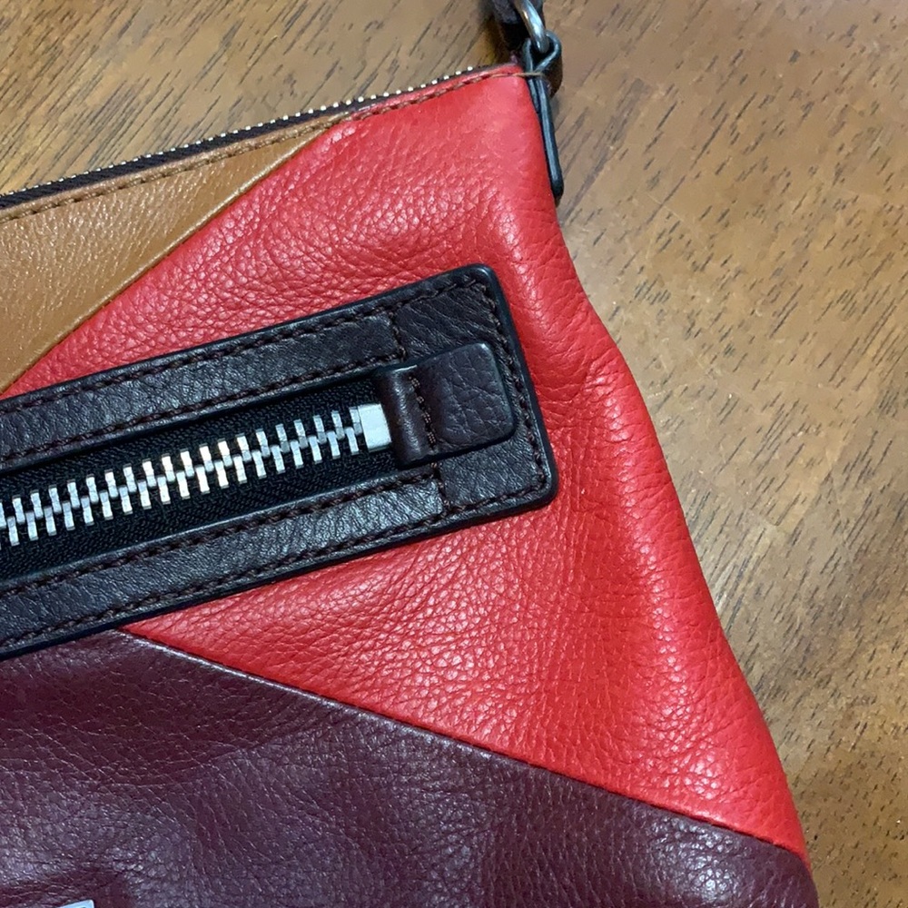 Fossil Patchwork Purse Leather - image 5